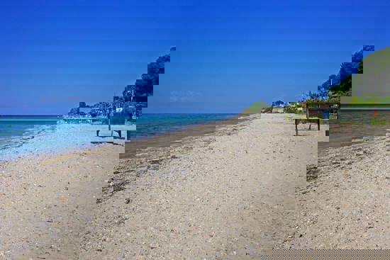 Beach in front of Villa Fofo